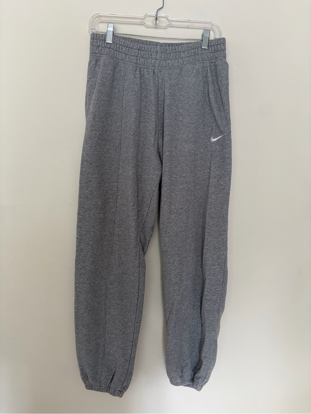 Nike Gray Jogger Sweatpants with Swoosh